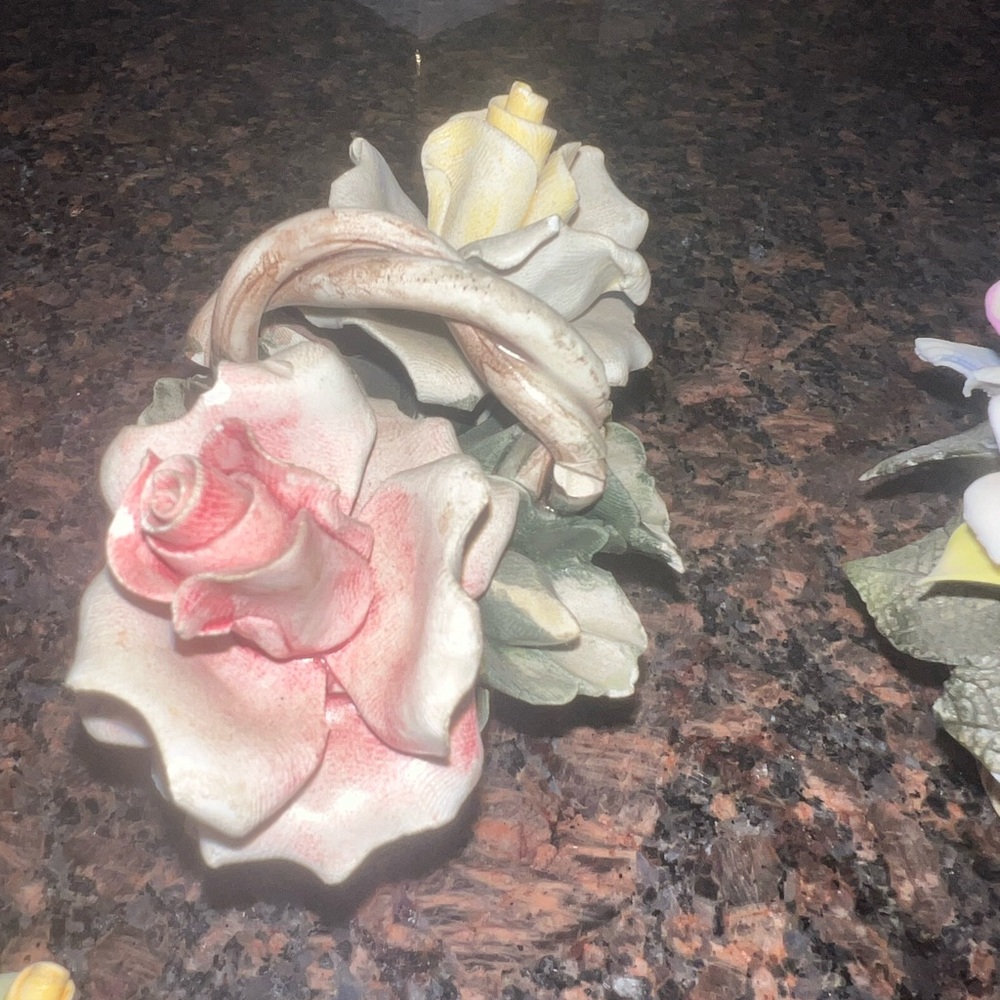 Porcelain flower basket